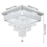 lustre suspendu cristal moderne led blanc transparent télécommande salon salle manger