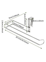 porte serviettes moderne acier inoxydable blanc argenté cuisine respectueux environnement fixations