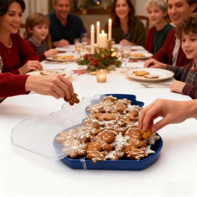 moule biscuits noël transparent moderne bleu blanc rose arbre bonhomme neige