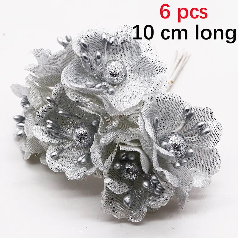 couronne fleurs artificielles mariage romantique décoration intérieure dorées tissu dentelle beige gris argenté