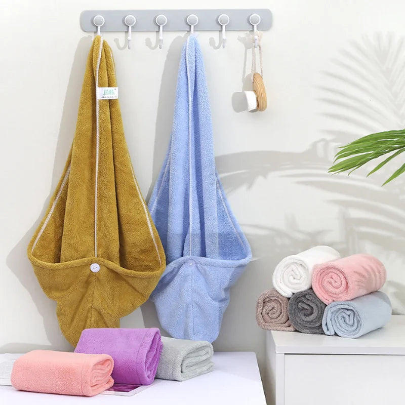 serviettes microfibre absorbantes couleurs gris rose bleu clair modernes clips fixation rapide toilette 66x25cm