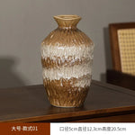 vases céramique noir blanc bleu marron texture rustique moderne fleurs artificielles