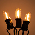 ampoules led filament doré edison transparentes 2700k 25000h e12 e14 110v 220v blanc chaud