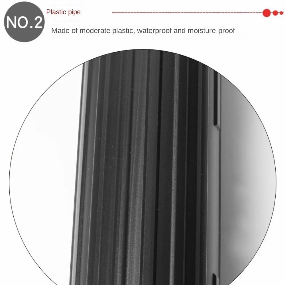 tube rangement noir rouge extensible sangles épaule affiches documents utilitaire fonctionnel portable retroussable