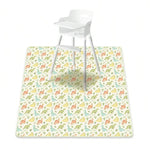 tapis imperméable anti dérapant voitures rayures dinosaures fleurs moderne enfantin blanc orange bleu vert