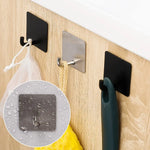 porte serviettes adhésifs salle bain argenté noir moderne minimaliste rangement