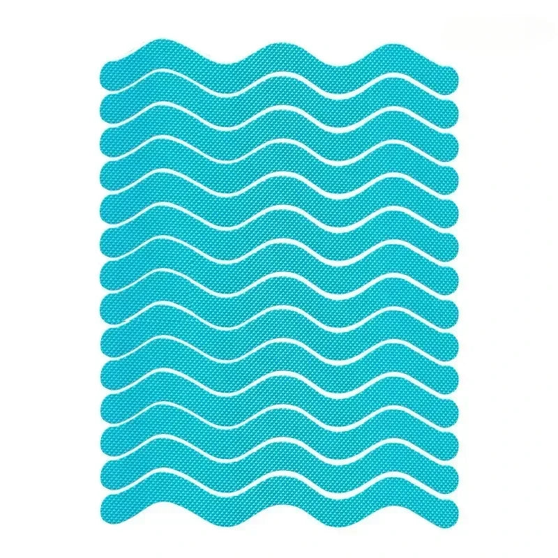 tapis bain antidérapant moderne adhésif blanc rayures horizontales respectueux environnement salle bain