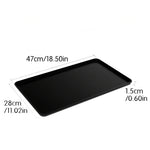 tapis cuisine silicone noir gris drainage rebord surélevé drying mat anti dérapant moderne
