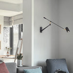 lampe murale or noir moderne scandinave articulée étude chambre entrée