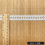 ruban dentelle blanc crème motif coeurs 2cm largeur vintage opacité écolo tissu polyester coton