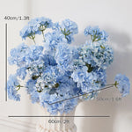 Décoration mariage arche fleurs artificielles bleu soie élégante extérieure anniversaire backdrop