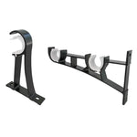 supports rideaux or blanc cuivre lisses modernes plaque fixation