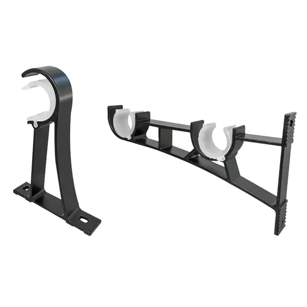 supports rideaux or blanc cuivre lisses modernes plaque fixation