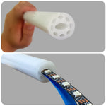 manchon silicone flexible diffuseur ruban led smd cob blanc moderne étanche éclairage intérieur
