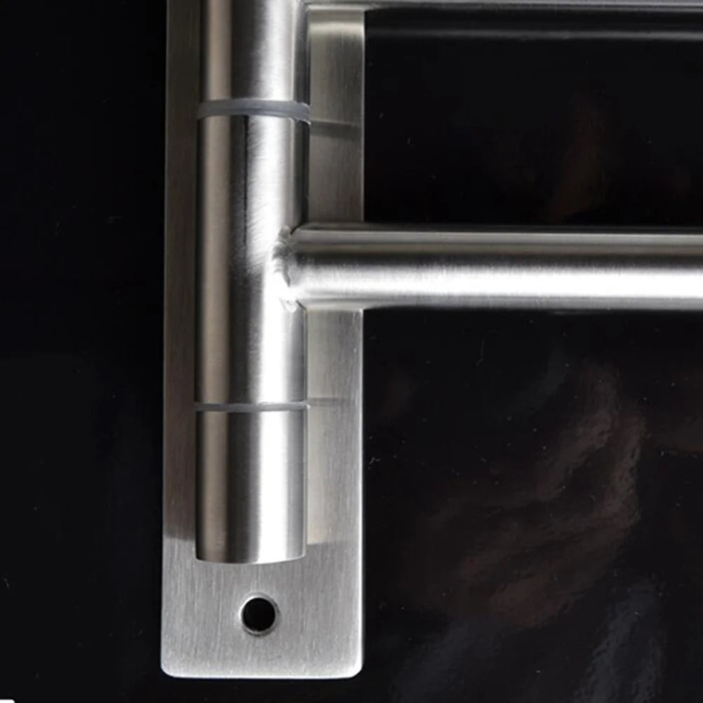 porte serviettes pliables acier inoxydable moderne vis fixations murales salle bain cuisine.storage hanger rack