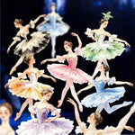 miniatures danseuses ballet tutus colorés coiffures élaborées clips scrapbooking diy