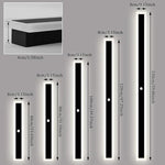 lampe murale moderne led noir blanc détecteur mouvement abatjour acrylique base ferextérieur