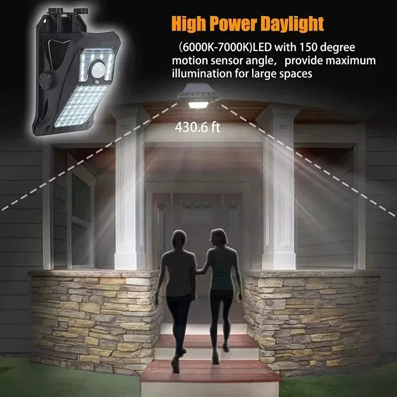lampe solaire extérieure led détecteur mouvement ip65 moderne clips noir