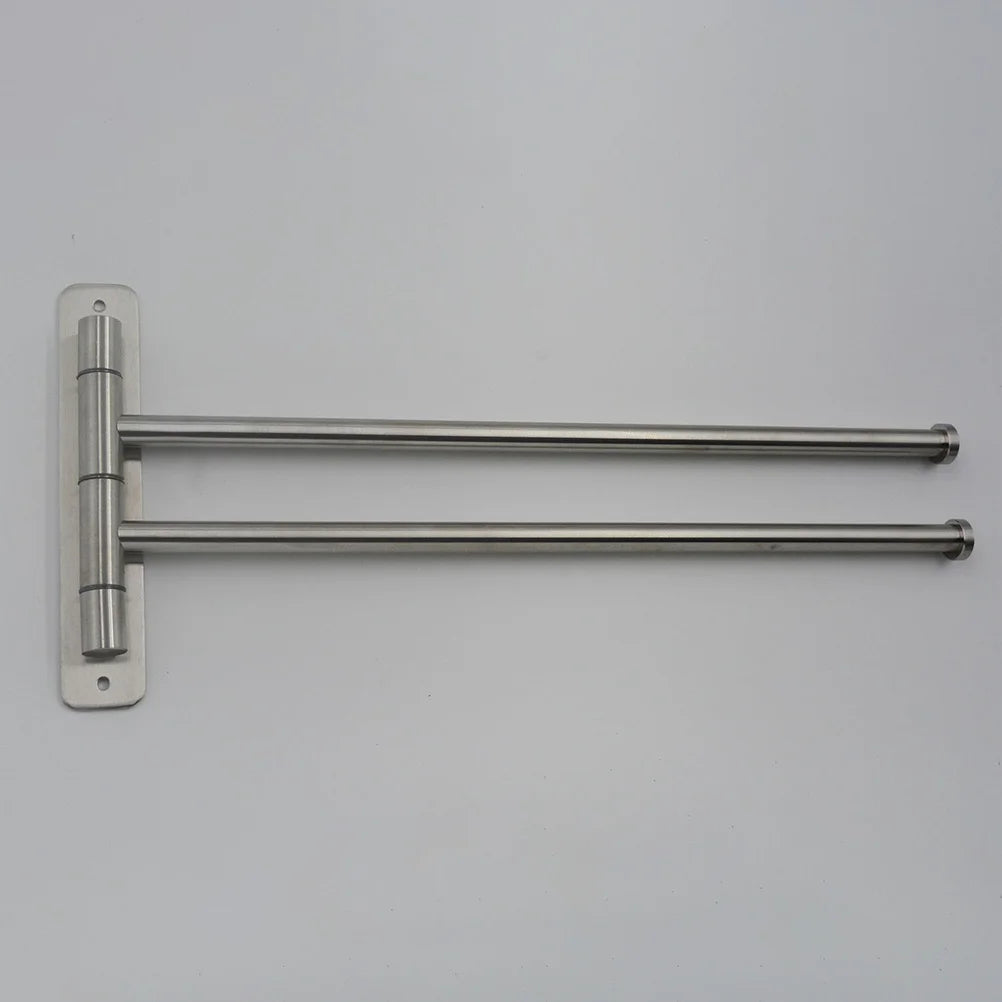 porte serviettes pliables acier inoxydable moderne vis fixations murales salle bain cuisine.storage hanger rack