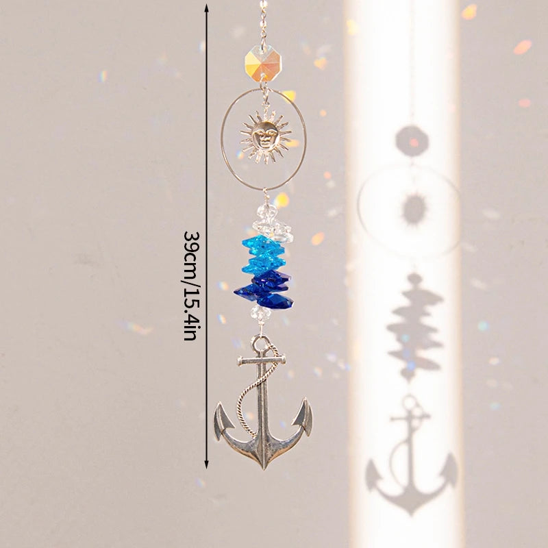 décoration murale boho chic or blanc transparentes chaines rayons solaires