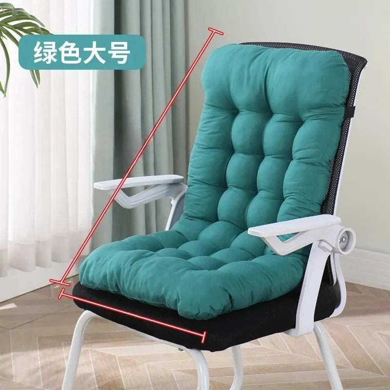 coussin chaise dossier soutien lombaire ergonomique confortable rubans fixation gris