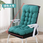 coussin chaise dossier soutien lombaire ergonomique confortable rubans fixation gris