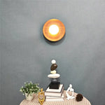 lampes murales modernes minimaliste bois marron foncé éclairage quotidien led fixées mur transparentes