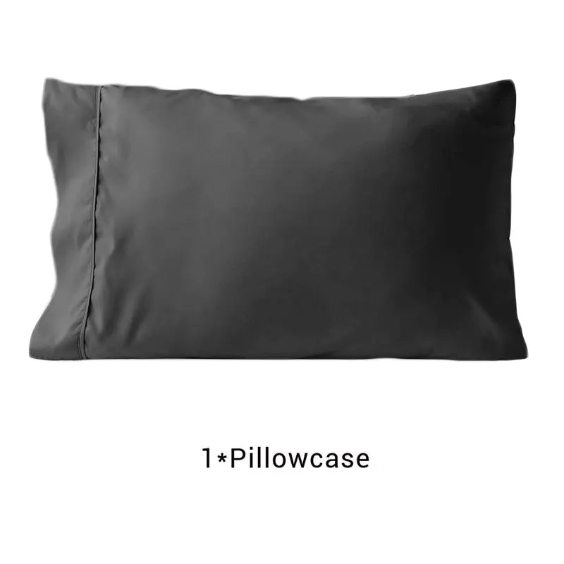 taies d'oreiller gris uni respectueux environnement coton polyester qualité moderne house