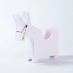 support stylos porte papier cheval blanc rose rouge moderne minimaliste clips