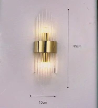 Applique murale cristal moderne or éclairage quotidien chambre entrée design haut bas