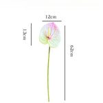 décoration intérieure plante artificielle feuilles ovales moderne vase boîte enjoy life rouge vert blanc