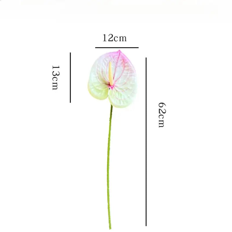 décoration intérieure plante artificielle feuilles ovales moderne vase boîte enjoy life rouge vert blanc