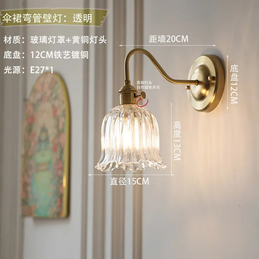 lampe murale moderne or transparente rayures horizontales vintage entrée cuisine salle manger