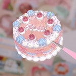 autocollants alimentaires kawaii gâteau pizza ramen fruits sac 30 pièces rose blanc vert rouge