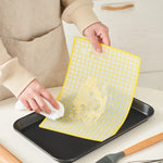 tapis cuisson silicone grille fine moderne antiadhésif bleu jaune biscuits gâteaux pain macarons