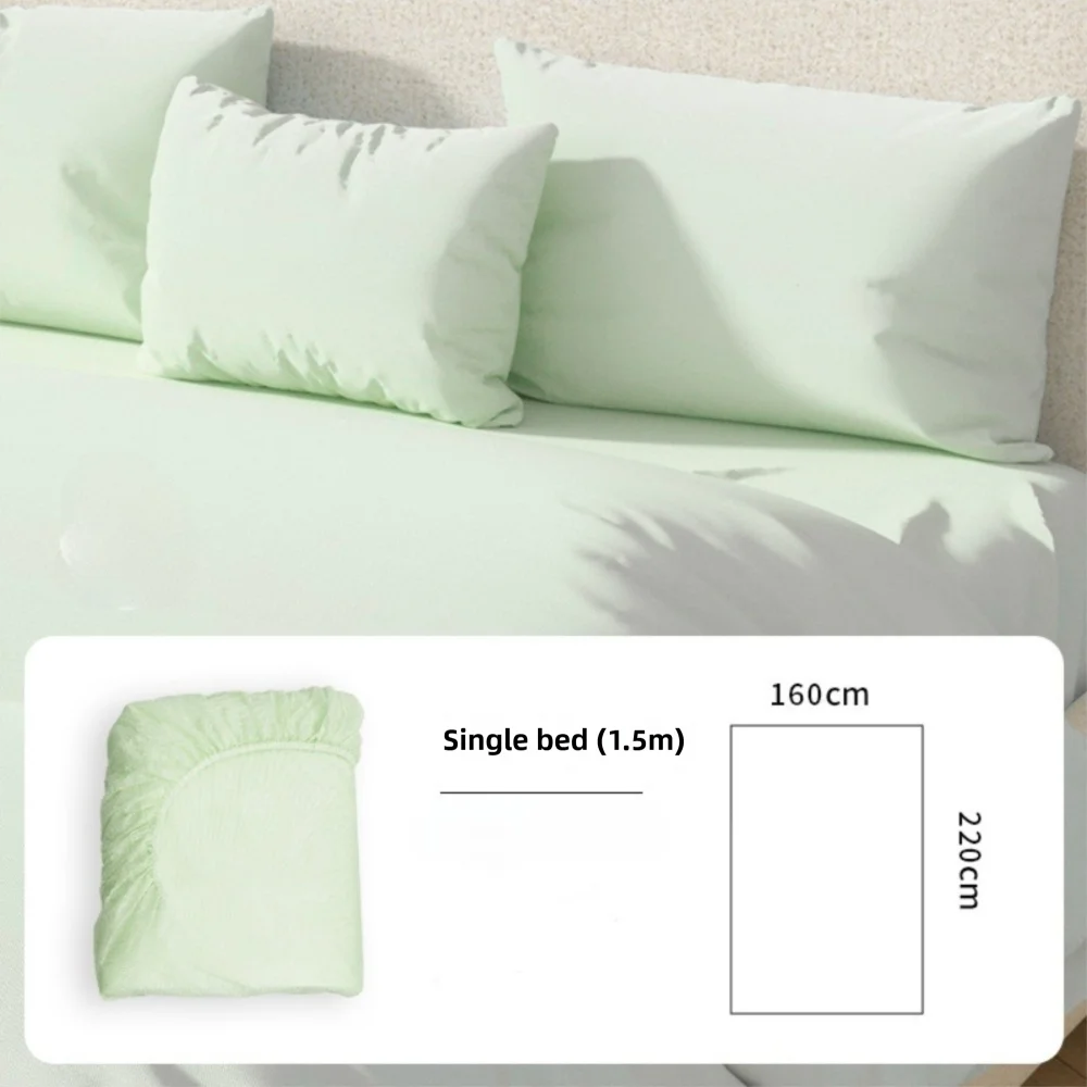 drap housse jetable lit simple double élastique blanc bleu rose vert violet lisse minimaliste