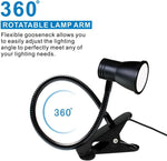lampe led noir flexible pinces clip rechargeable usb moderne minimaliste