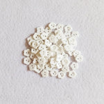 boutons résine fleurs multicolores simples lavables écologiques sans nickel 100pcs⌀1.2cm