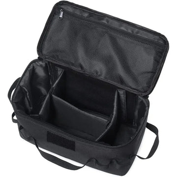 sac rangement cuisinière gaz tissu imperméable militaire beige compartiments poignées fixationsextérieur camping