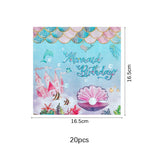 supports cupcakes sirène bleu rose anniversaire thème poisson corail festive