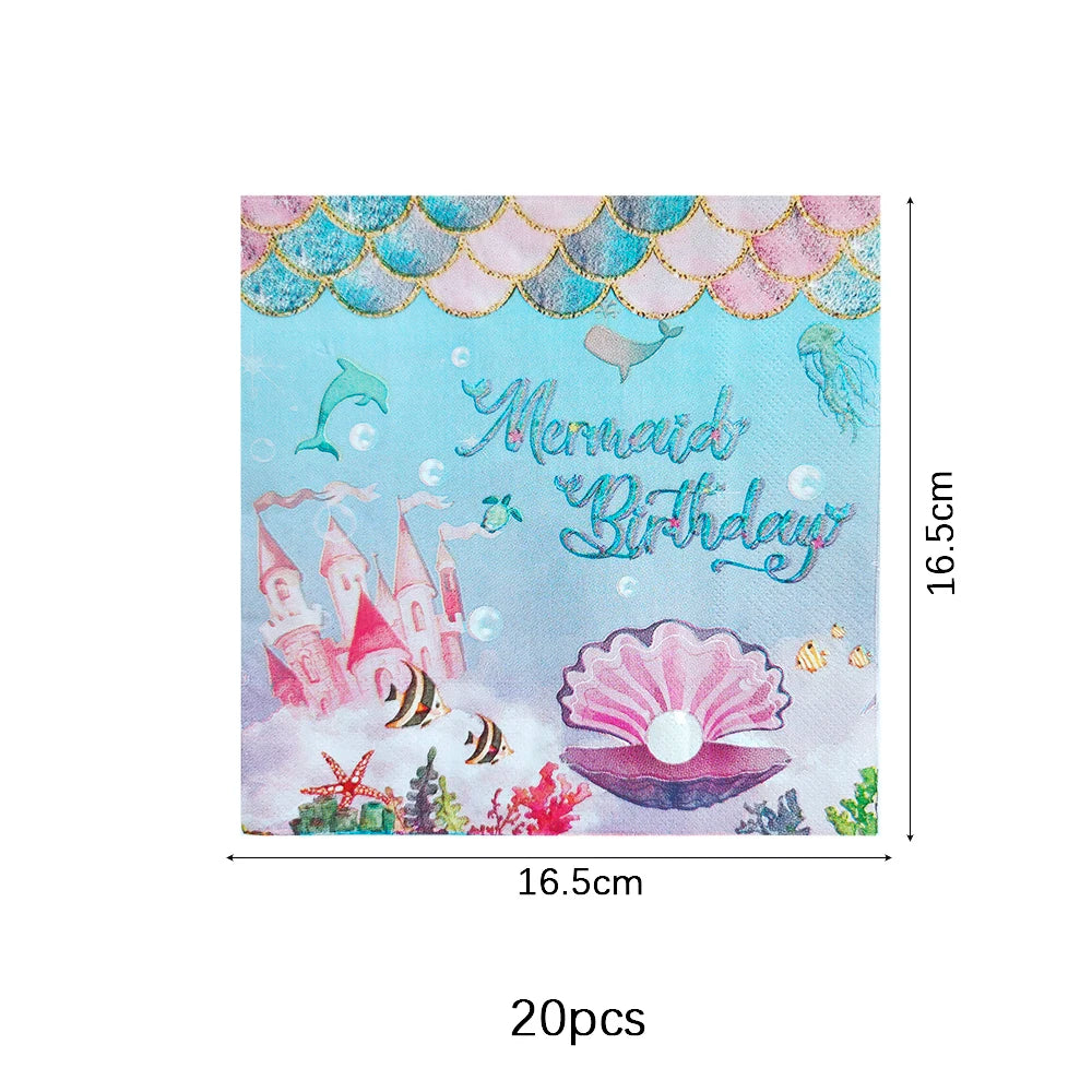 supports cupcakes sirène bleu rose anniversaire thème poisson corail festive