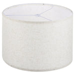 abat jour moderne toile lin blanc clips facile table chevet lampe diamètre 33cm hauteur