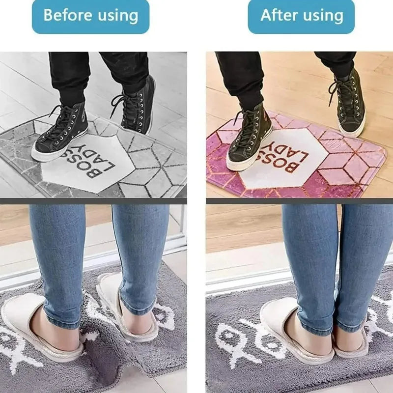 adhésifs antidérapants ventouses rose tapis moquette sol salle bain utilitaires amovibles lavables