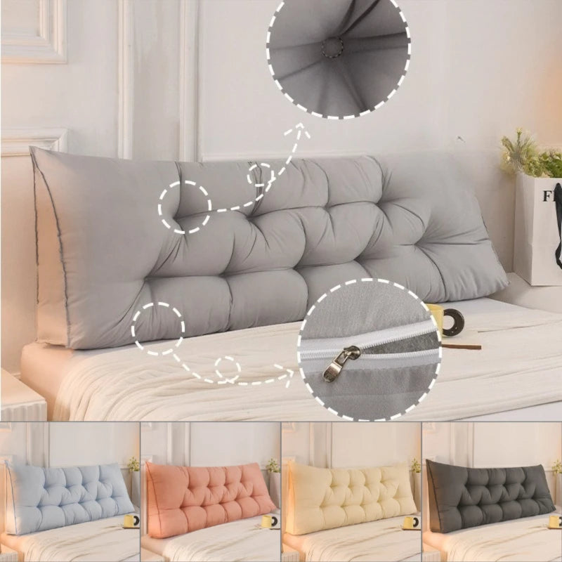 coussin lit triangulaire mousse mémoire forme tufté dossier canapé moderne support dos