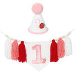 guirlande festivite couronne numerale deco chambre enfant motif pompon boho couleur neutre festive