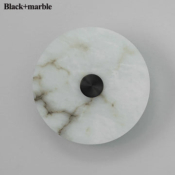 lampe murale moderne marbre blanc noir fixée mur éclairage quotidien chambre salle bainentrée