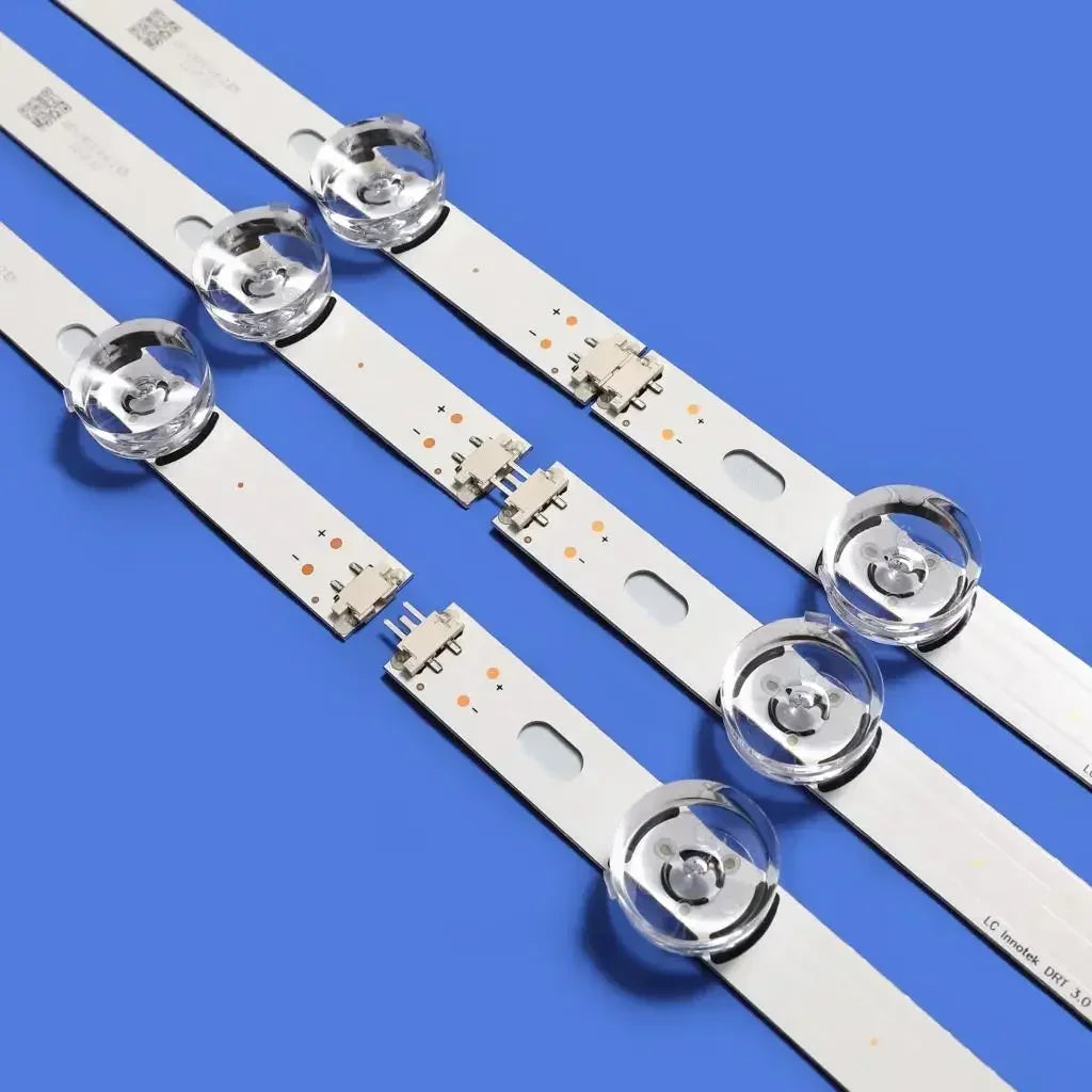 bandes rétroéclairage led blanc bleu connecteurs modernes télévision fixations