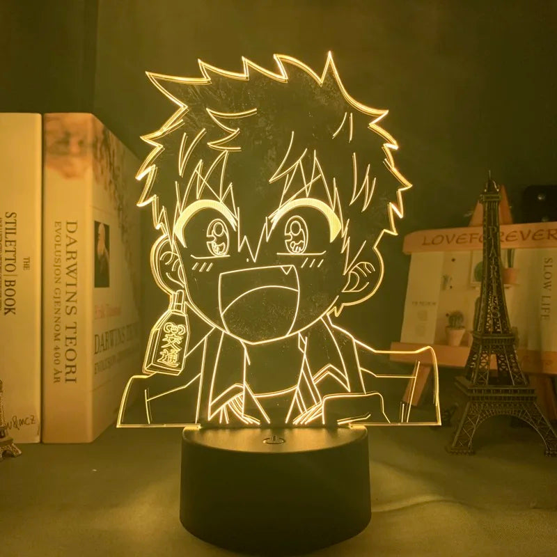 lampe table led transparente moderne illustration 3d personnages embrassant détails valises accessoire base solide
