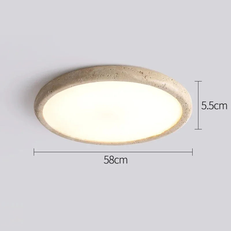 plafonnier led moderne minimaliste beige gris fixé surface tactile