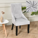 housse chaise velours extensible imprimé floral fauteuil salle manger moderne décoration